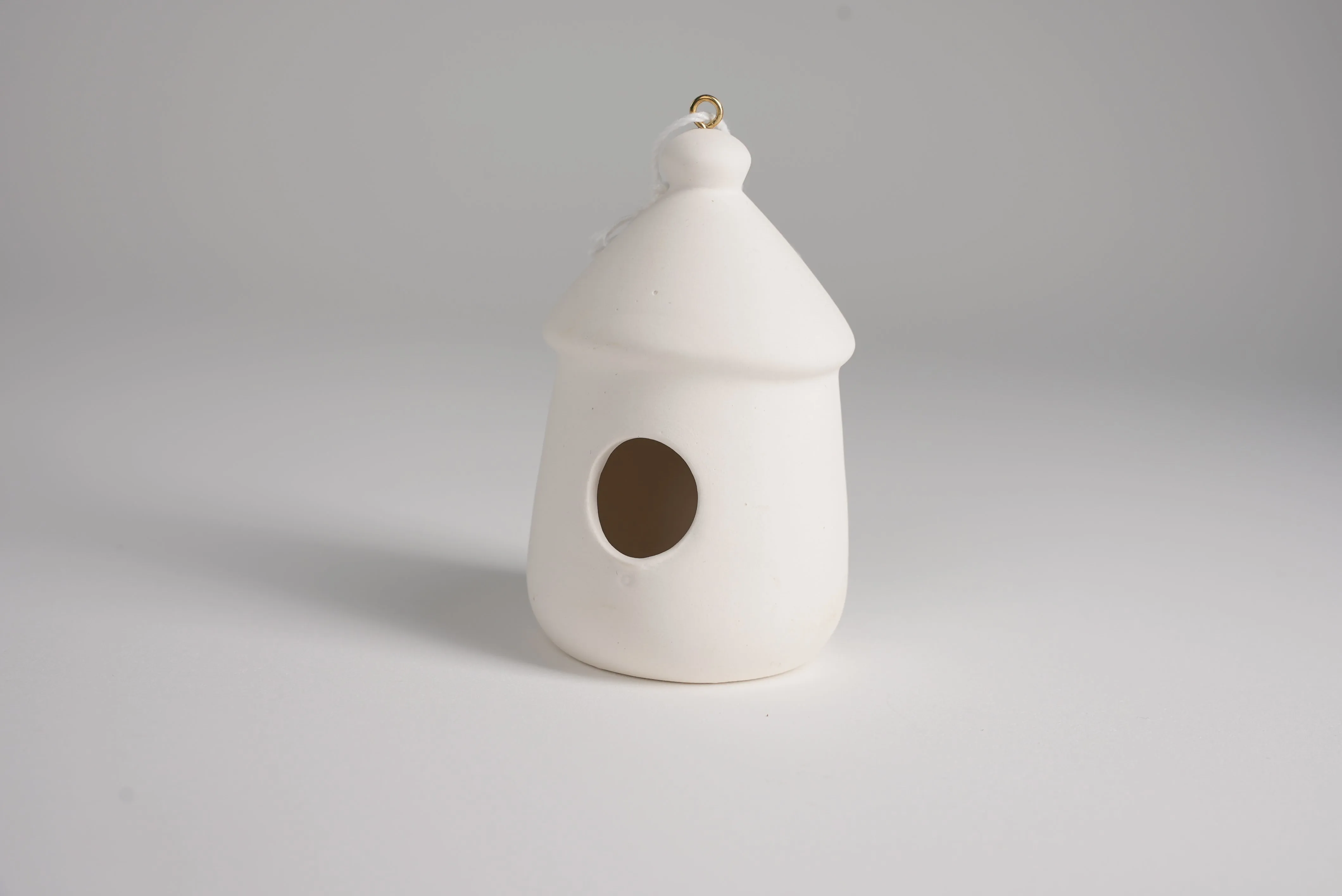 House-Shaped Ceramic Birdhouse