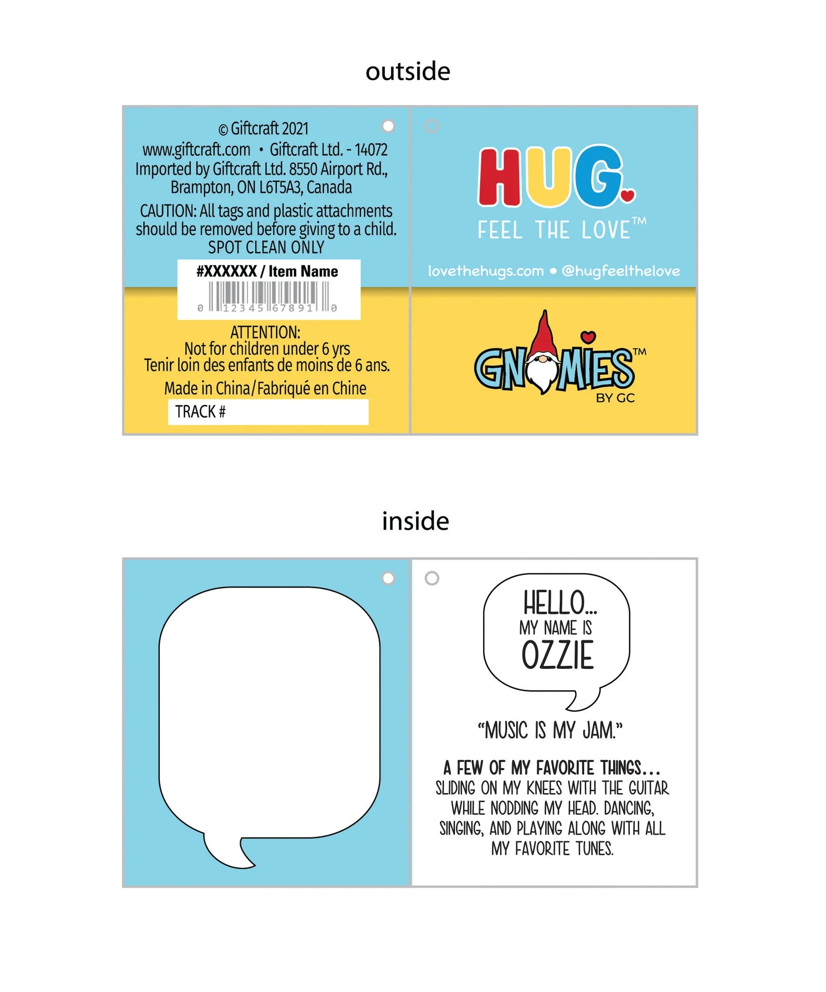 Hug Feel the Love - Hippy Gnome - Ozzie