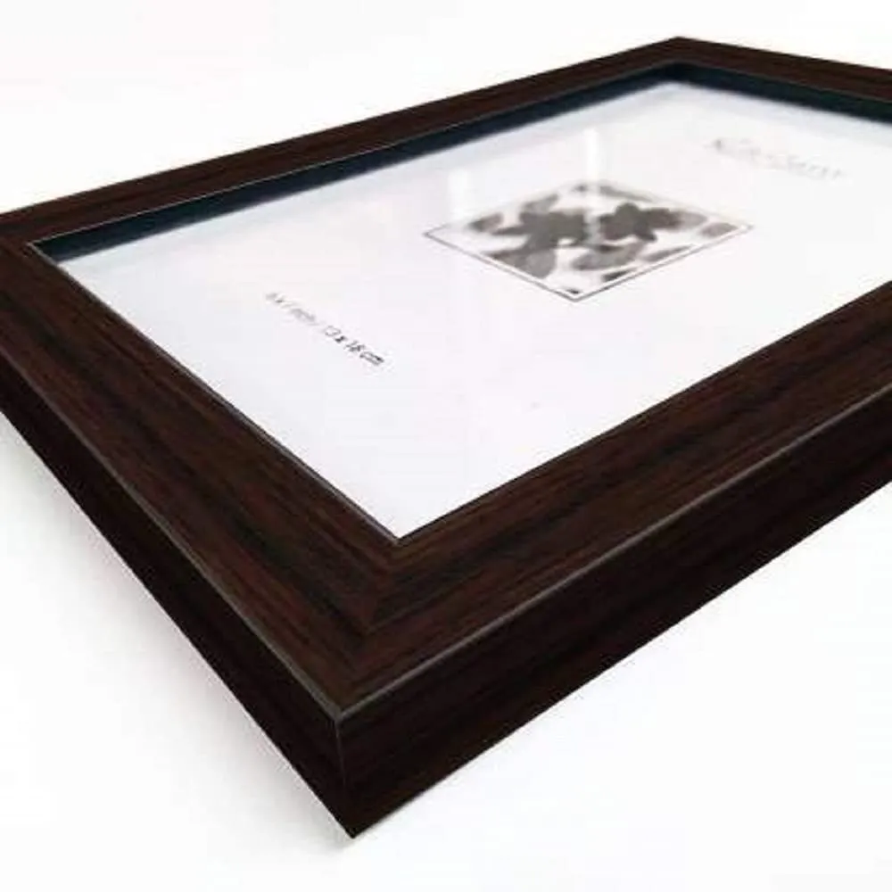 Jacky Chain Glasa Wood MDF Collage Photo Frames (Set of 7, Wall Hanging),Black Wood Photo Frame (Black, 7 Photos)