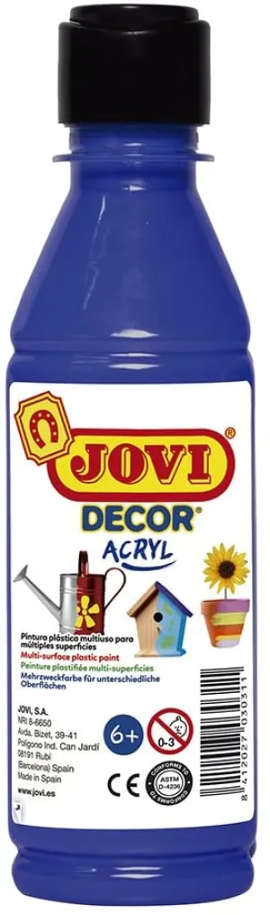 JOVI DECOR BOTTLE OF 250 CC.  ULTRAMARINE BLUE