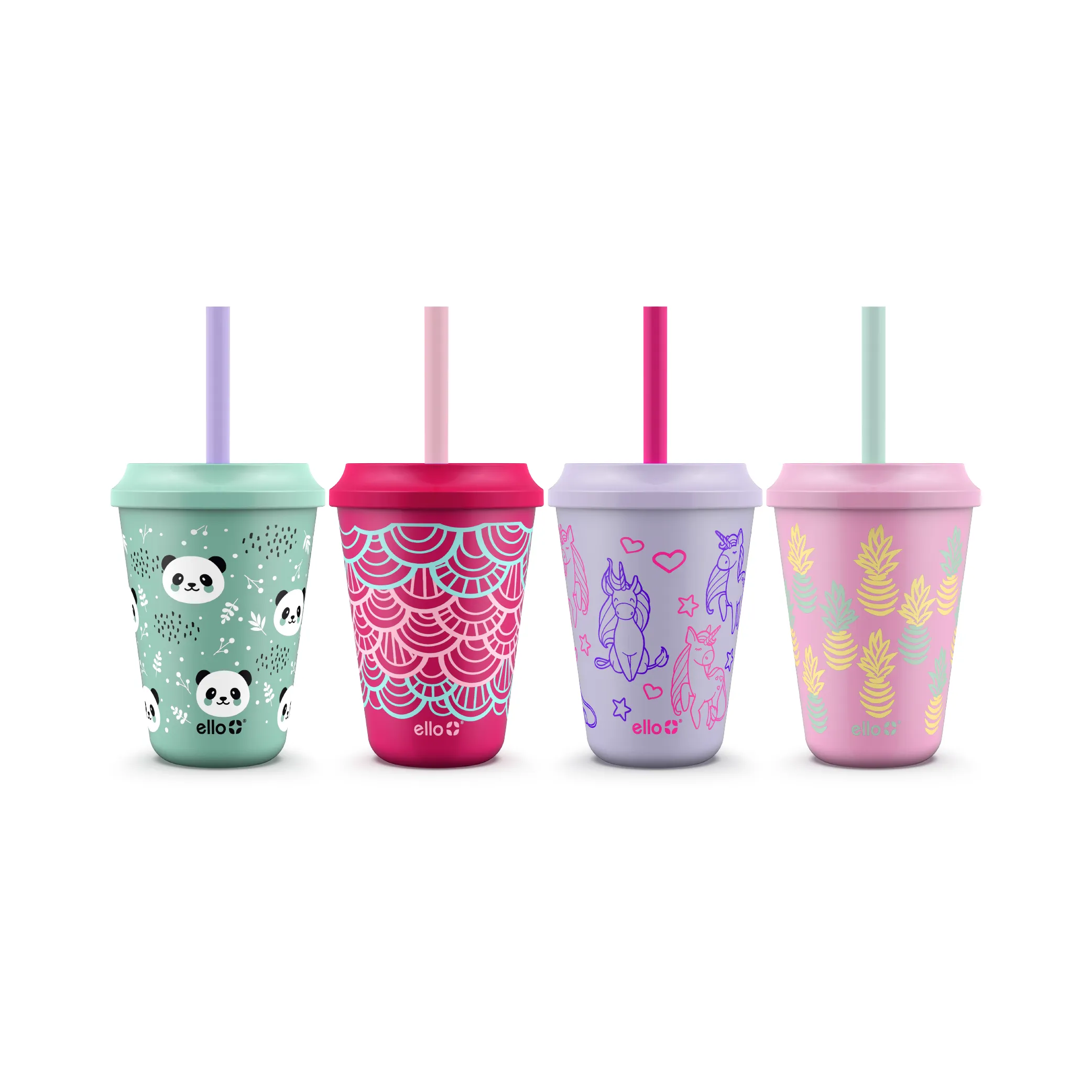 Kids 12oz Color Changing Cups 4 Pack