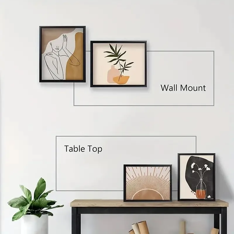 Lavany Craft A4 Size Photo Frame For Wall Set of 6 white Picture Frame For Home and Office Decoration, Size -8x12 Inches