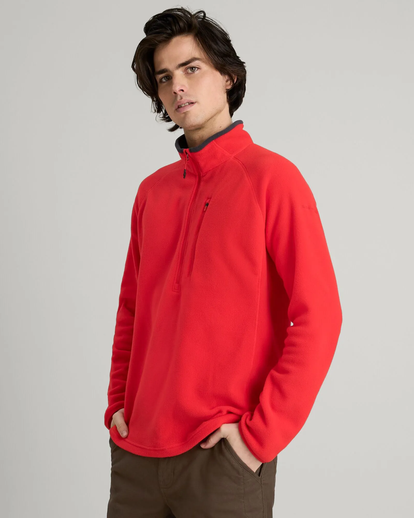 Men's Ridge 100 PrimaLoft Bio Pullover - Alpine Red