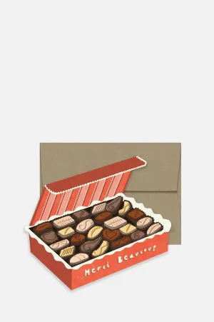 Merci Chocolate Box Card