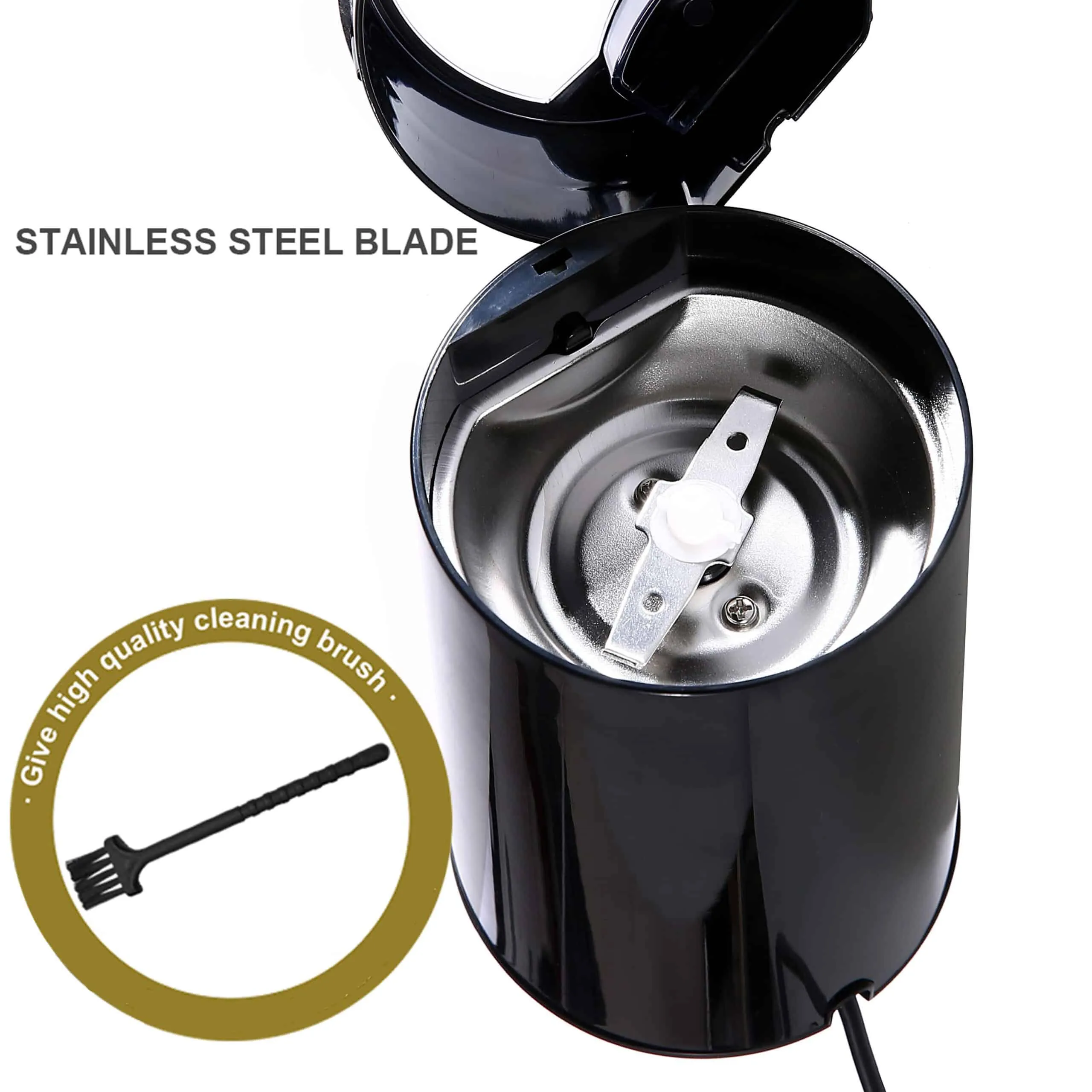 Mini Electric Stainless Steel Coffee Beans Grinder