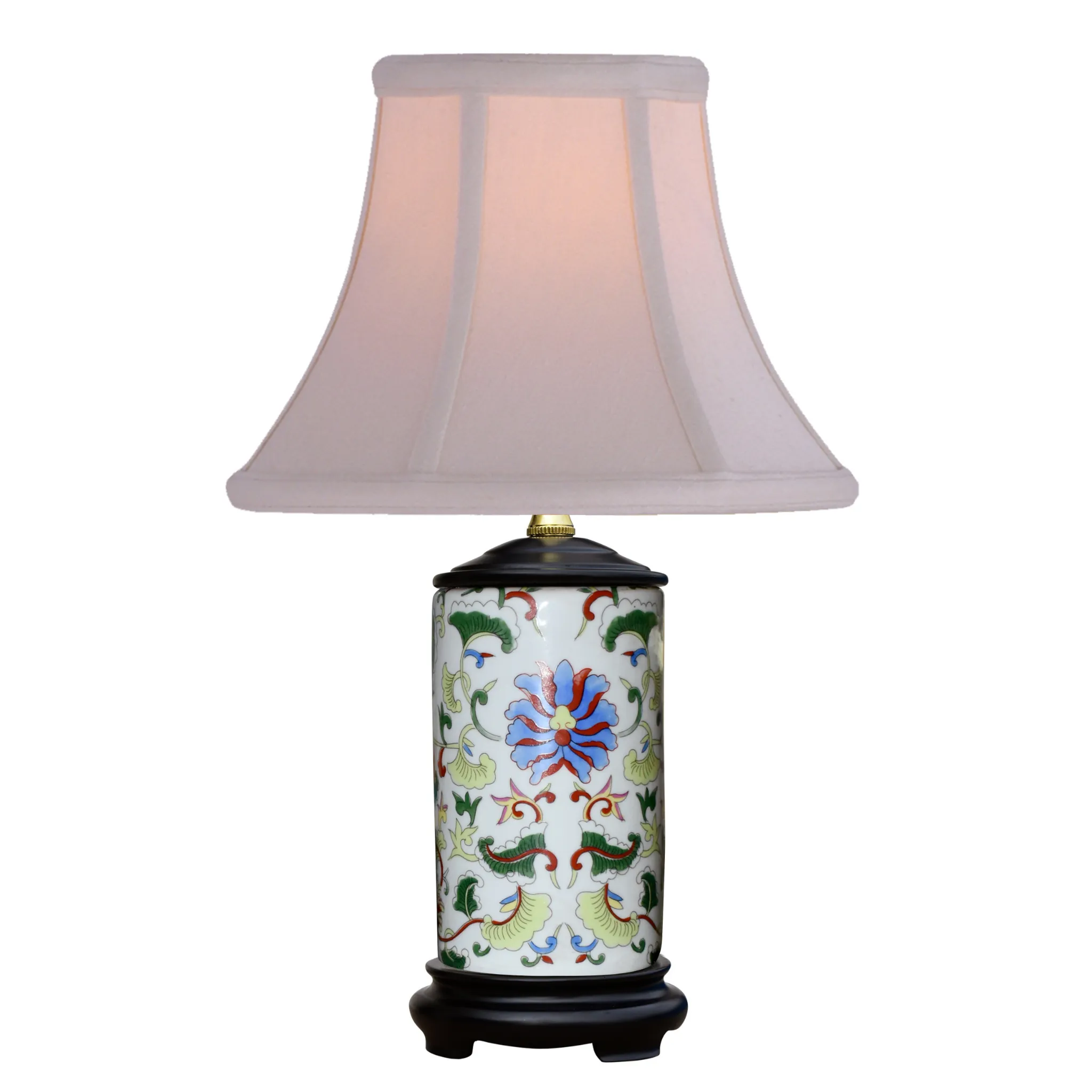 Mini Porcelain Blue & Red Table Lamp