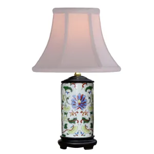 Mini Porcelain Blue & Red Table Lamp