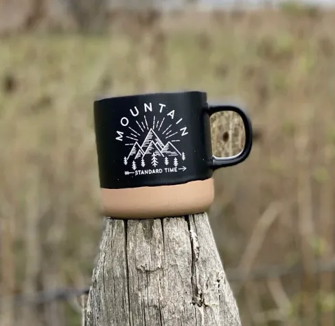 MOUNTAIN STANDARD TIME MUG- BLACK