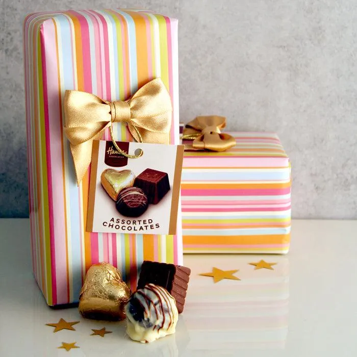 Multi Stripe Chocolate Ballotin