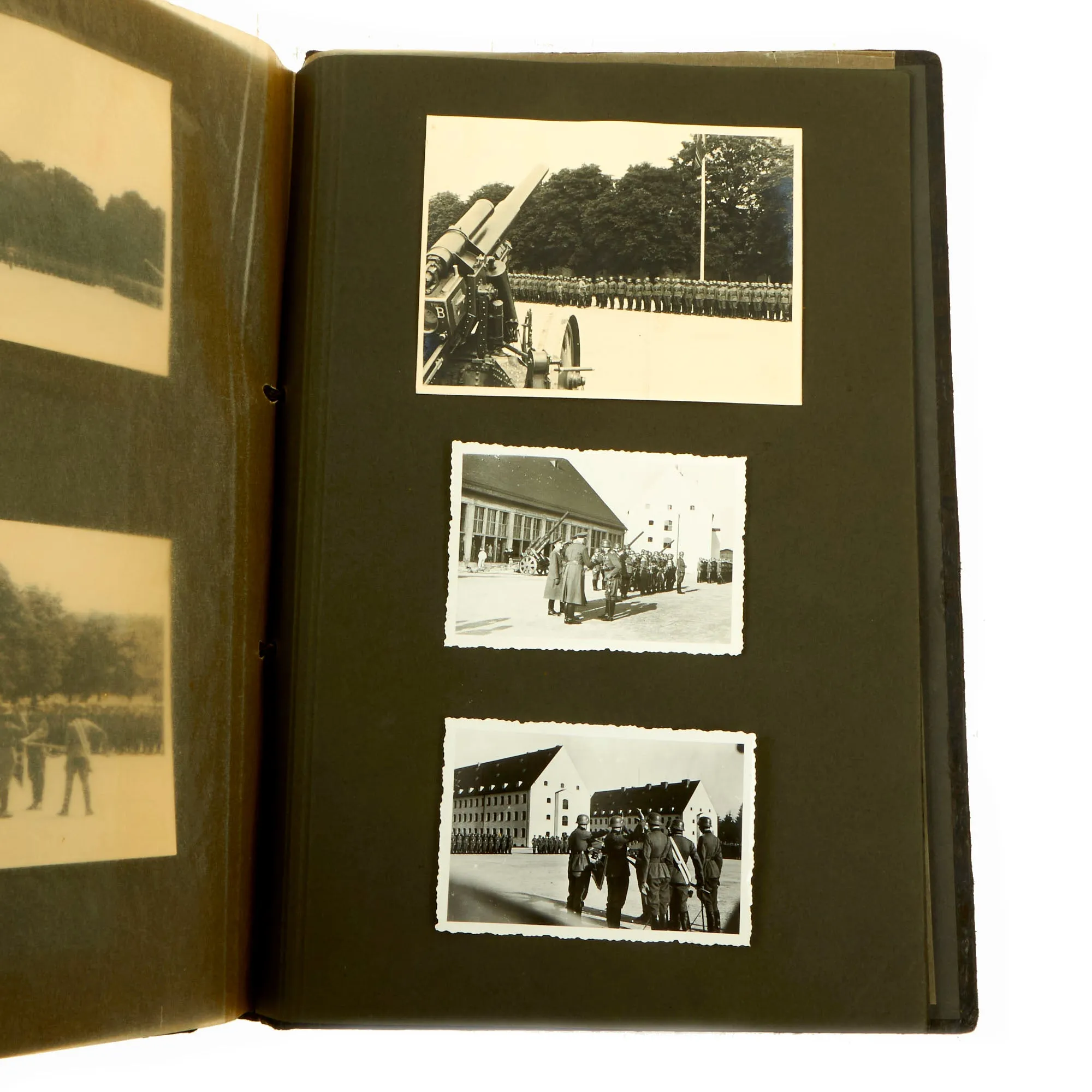 Original German WWII Heer Army "I" Company 63rd Artillery Regiment Photo Album - 34 Photos