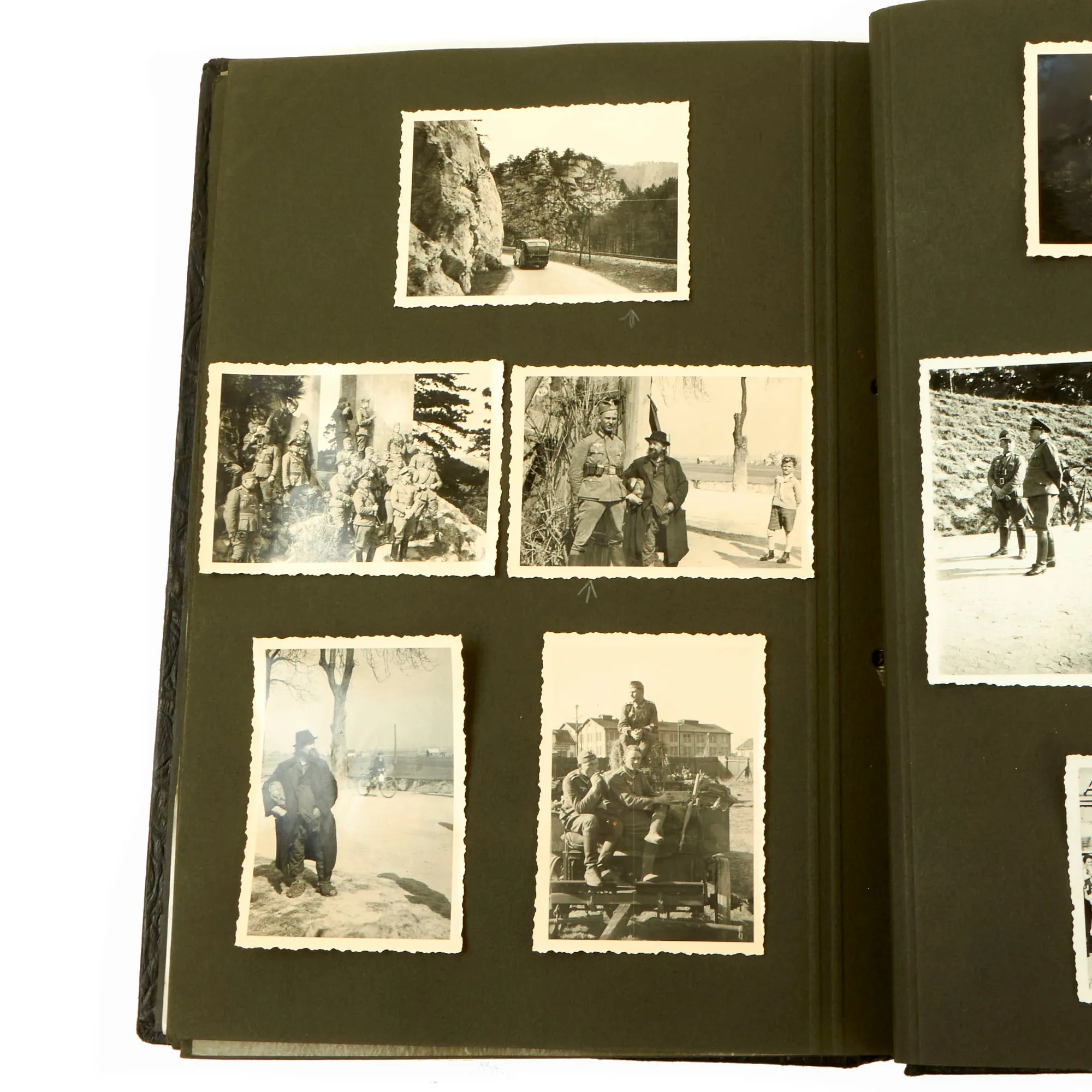 Original German WWII Heer Army "I" Company 63rd Artillery Regiment Photo Album - 34 Photos