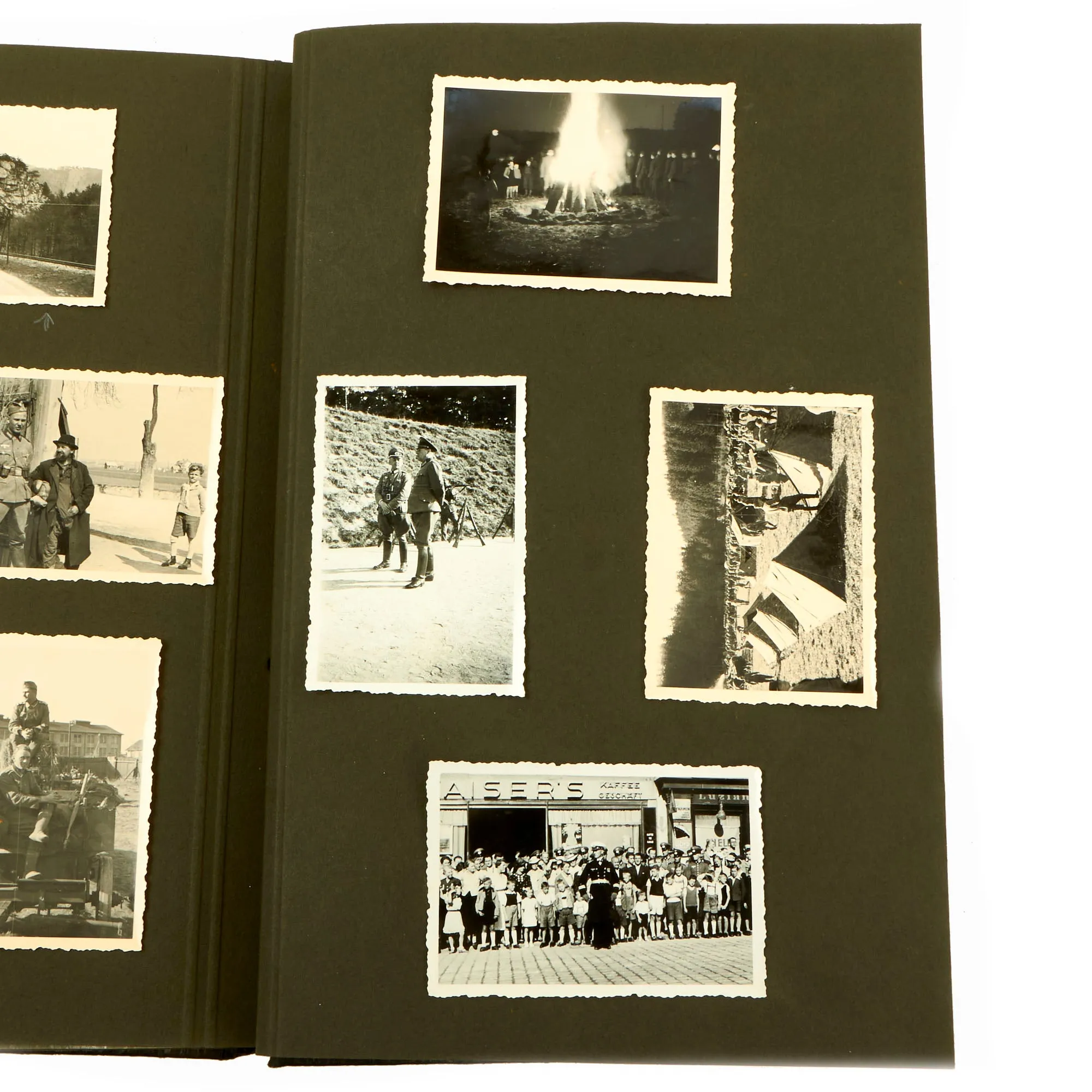 Original German WWII Heer Army "I" Company 63rd Artillery Regiment Photo Album - 34 Photos