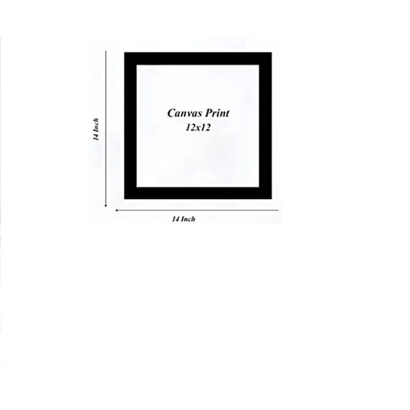 Paintings Villa 12x12 Photo Frame For Wall decoration Home Décor (Black) Set of 2