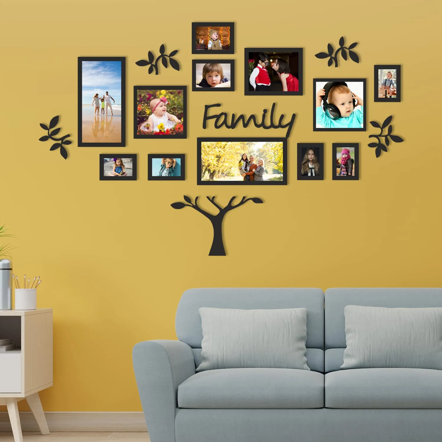 PAPER PLANE DESIGN Photo Frame Collage Set for Home Decor With Wall Hanging And Wall Accents for wall (Art Deco_05)
