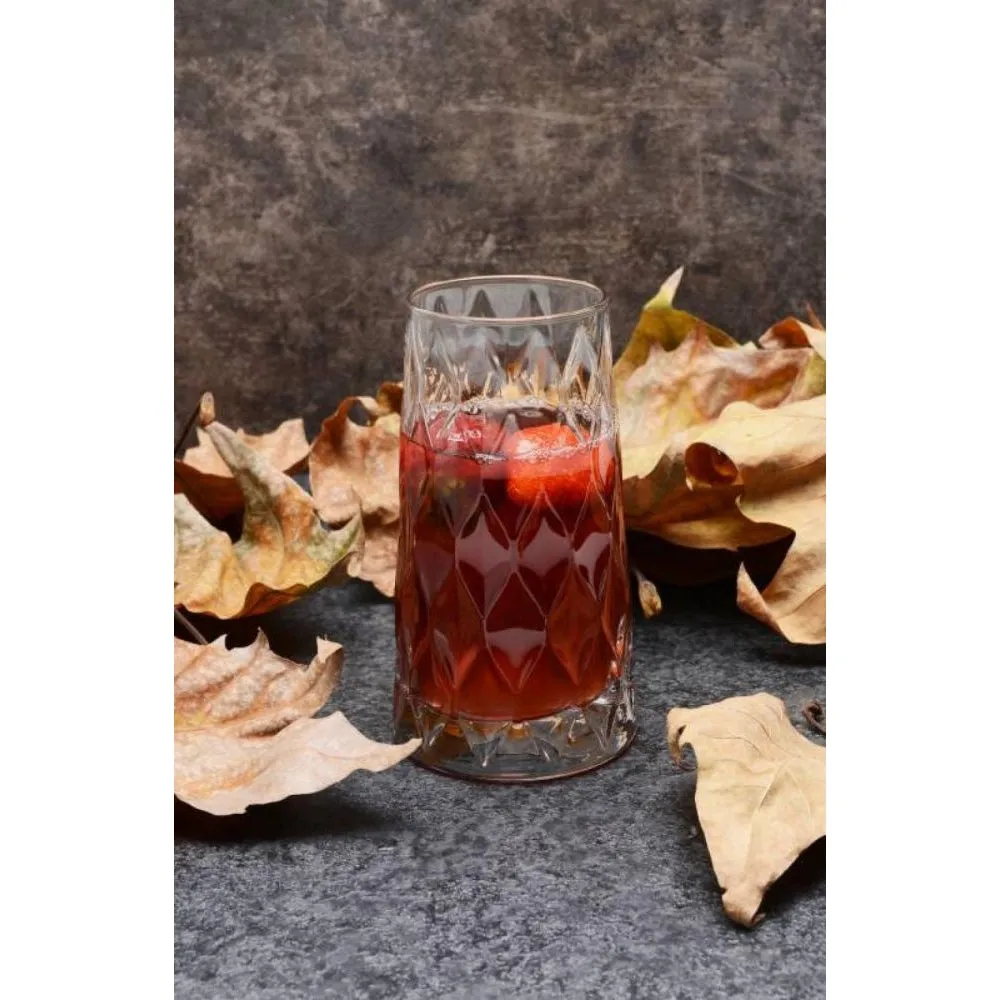 PASABACHE LEAFY LONG DRINK GLASS - 15.75 OZ/450 CC