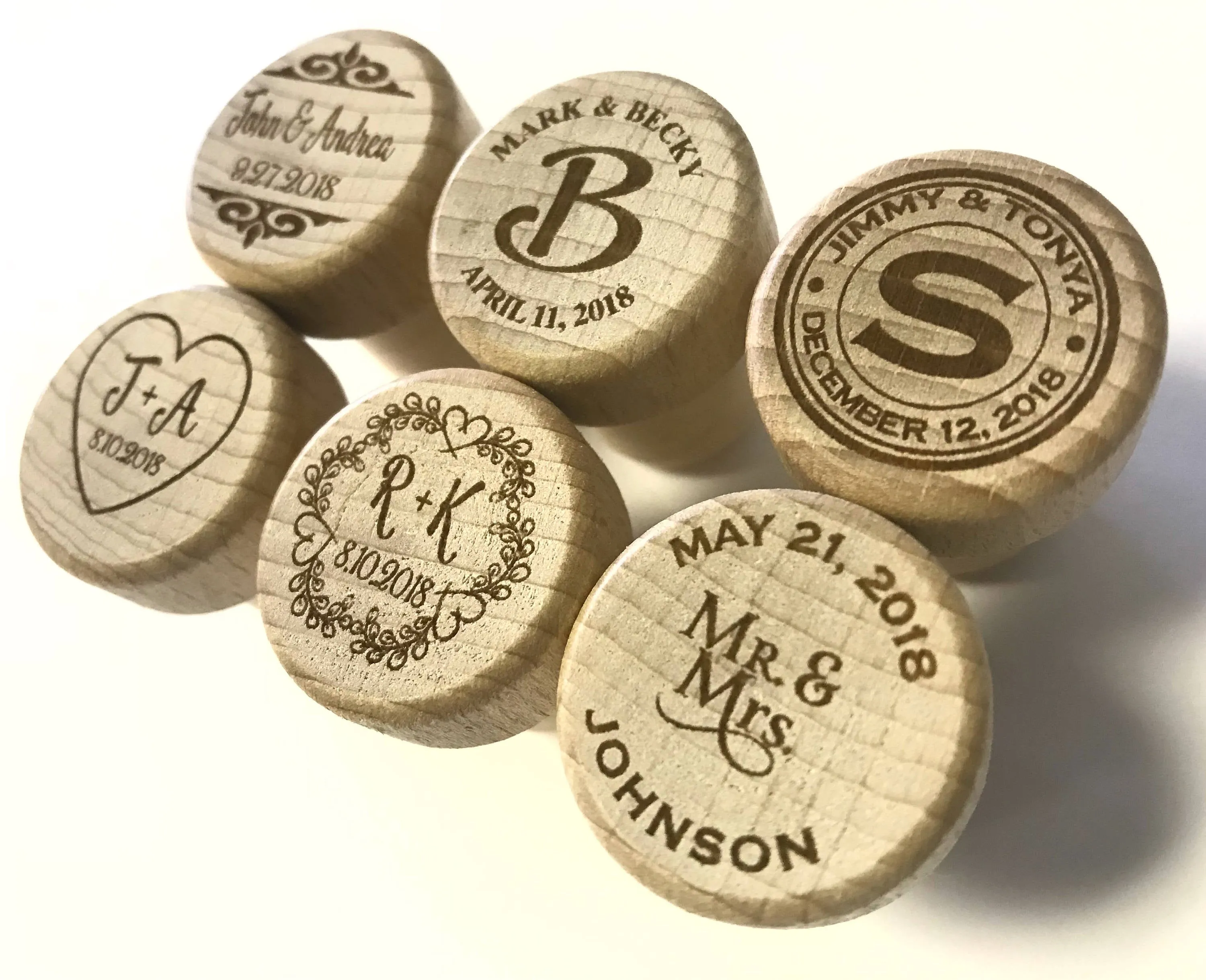 Personalized Wedding Favor Wine Stoppers