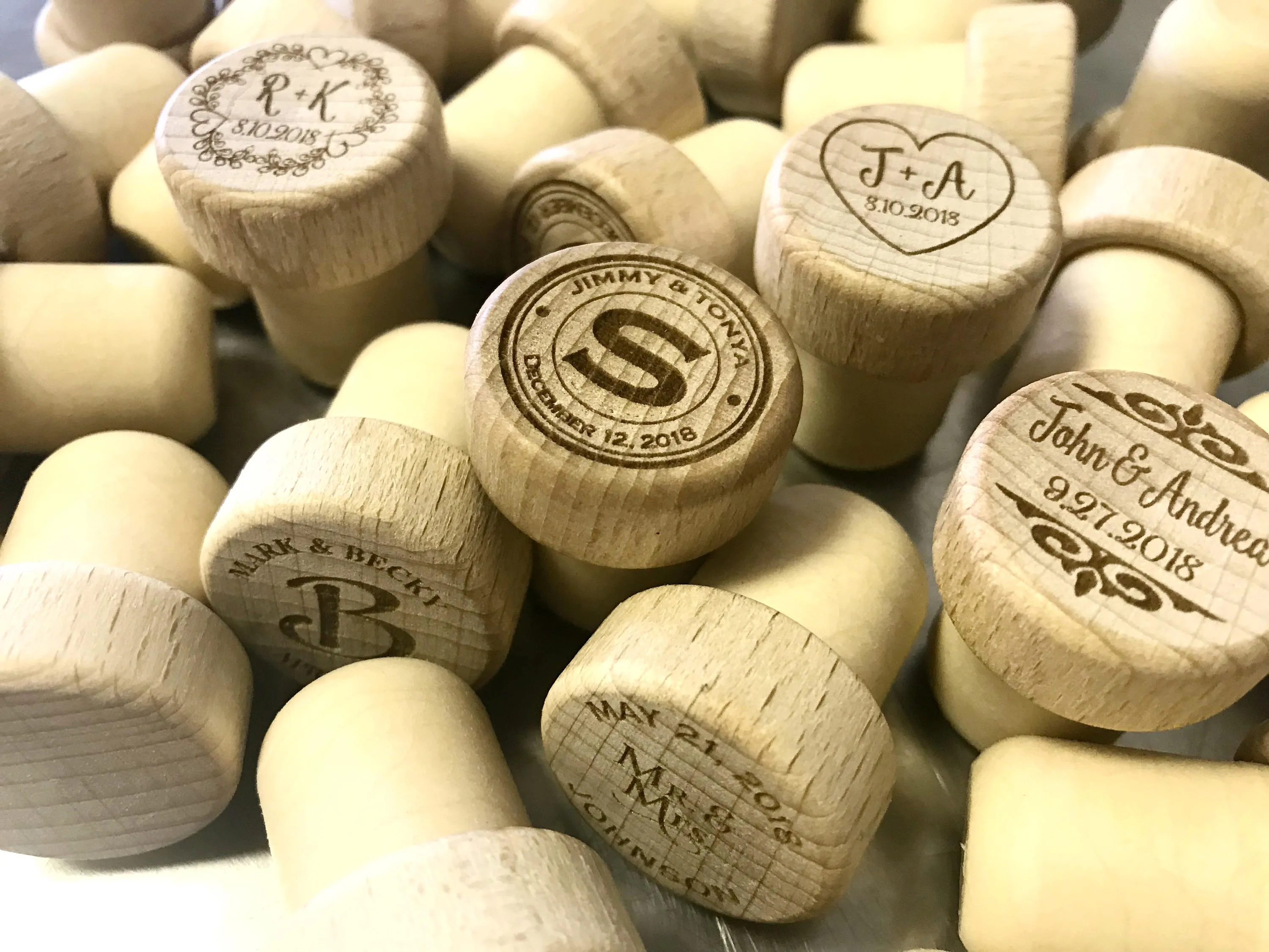 Personalized Wedding Favor Wine Stoppers