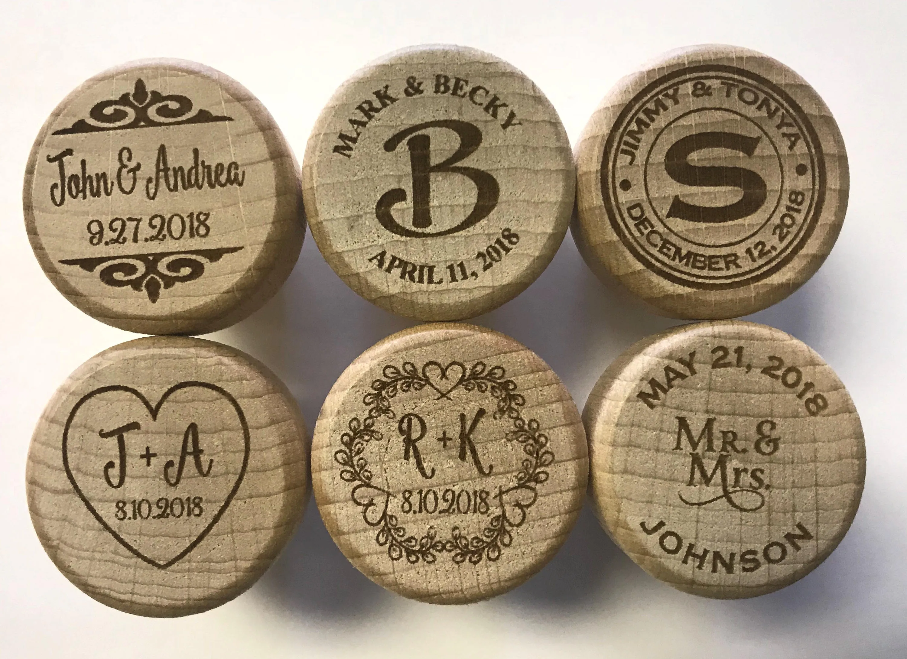 Personalized Wedding Favor Wine Stoppers
