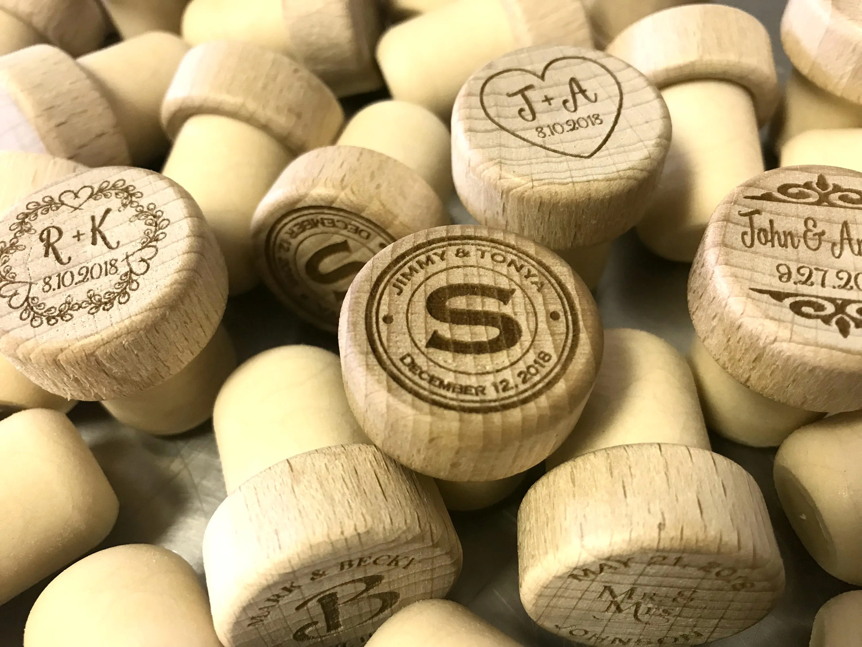 Personalized Wedding Favor Wine Stoppers