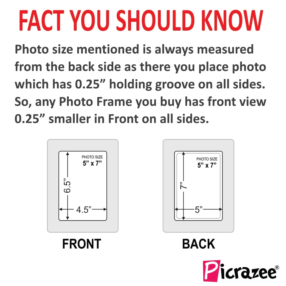 PICRAZEE Wooden Multiple Photo Wall Collage Photo Frame for Birthday | Anniversary | House Warming (9 Photographs, Black, Size 23* x 23* inch)