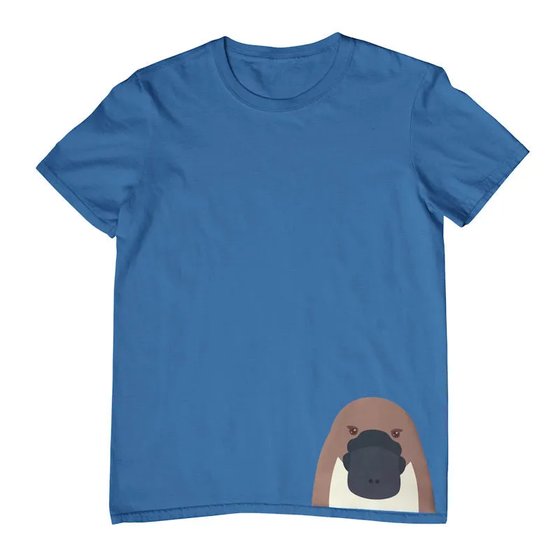 Platypus Head Hem Print Childrens T-Shirt (Various Colours)