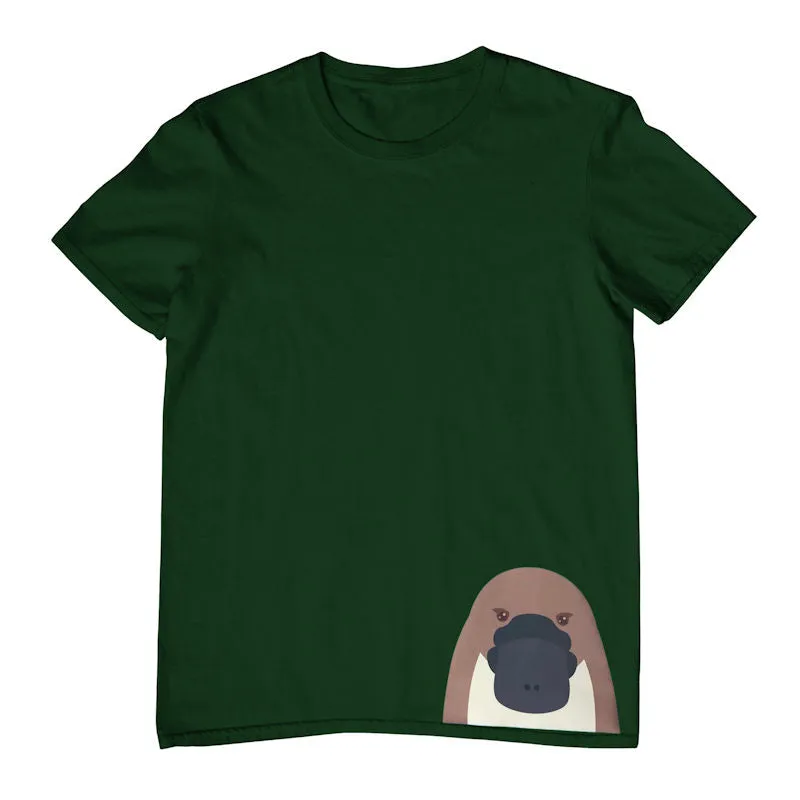 Platypus Head Hem Print Childrens T-Shirt (Various Colours)