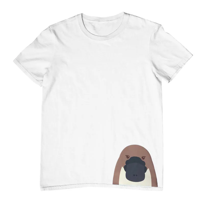 Platypus Head Hem Print Childrens T-Shirt (Various Colours)