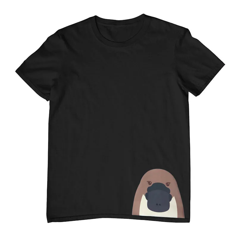 Platypus Head Hem Print Childrens T-Shirt (Various Colours)
