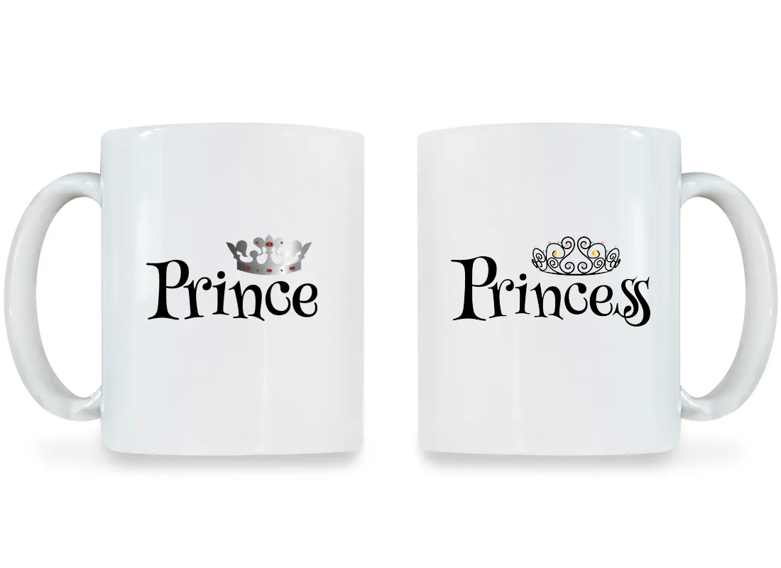 Prince & Princess - Couple Coffee Mugs