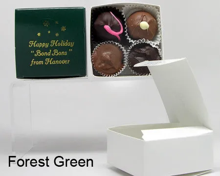 Square personalized favor box, empty
