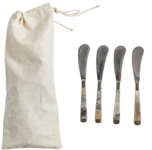 Stainless Steel Canape Knives w/ Resin handle