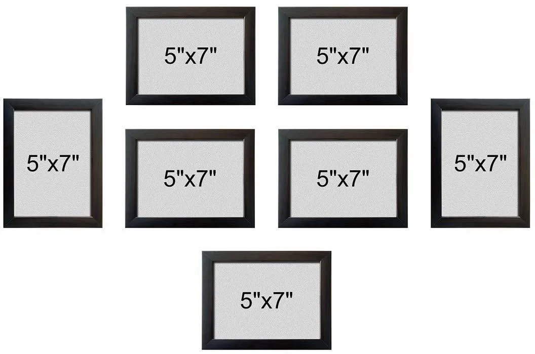 Stuthi Arts Wood Personalized, Customized Gift Best Friends Reel Photo Collage gift for Friends, BFF with Frame, Birthday Gift,Anniversary Gift Wall (Black, 7 Photo(s), 7x5-7)
