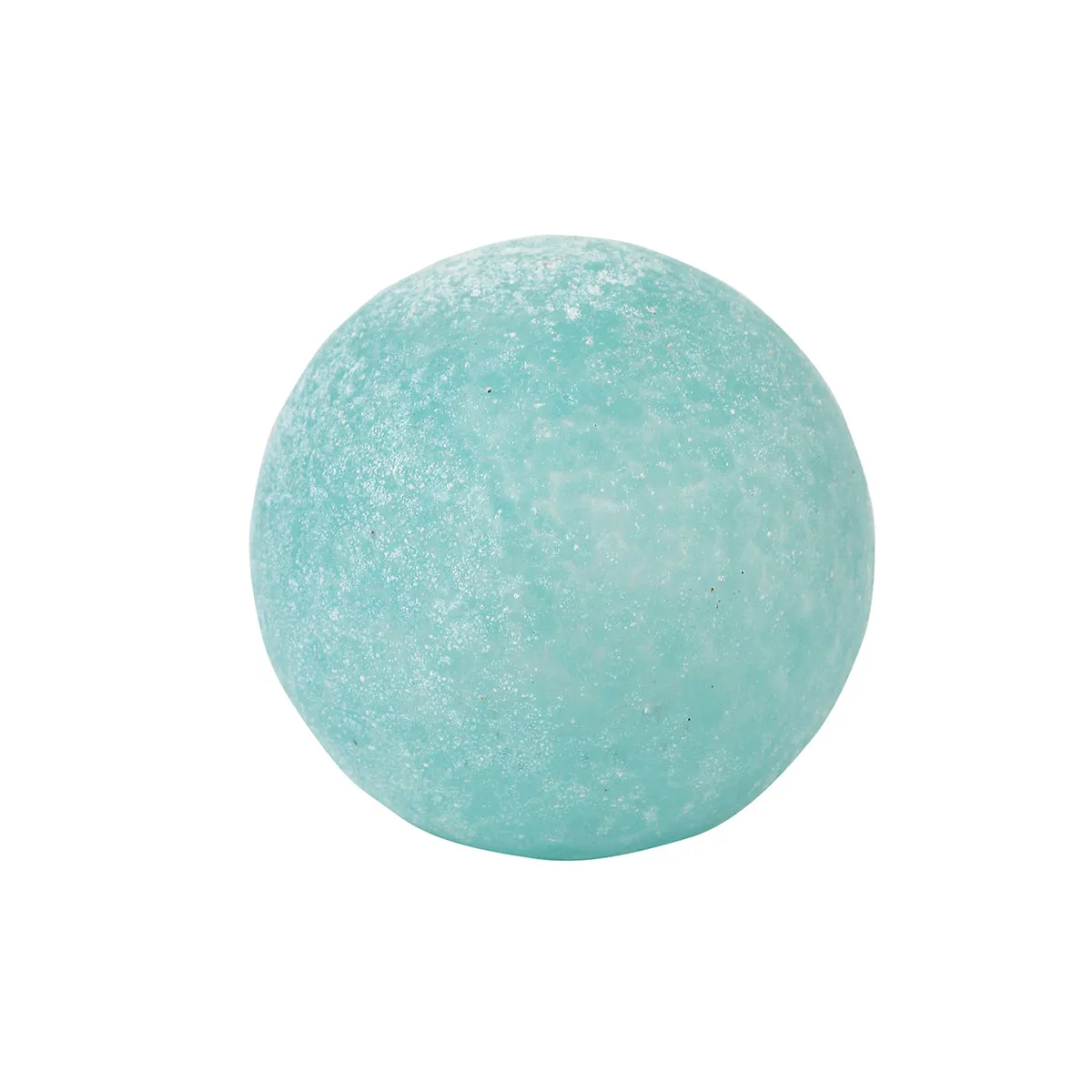 Teal Glass Frosted Ball