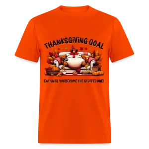 Thanksgiving Goal Stuff Turkey on Couch T-Shirt