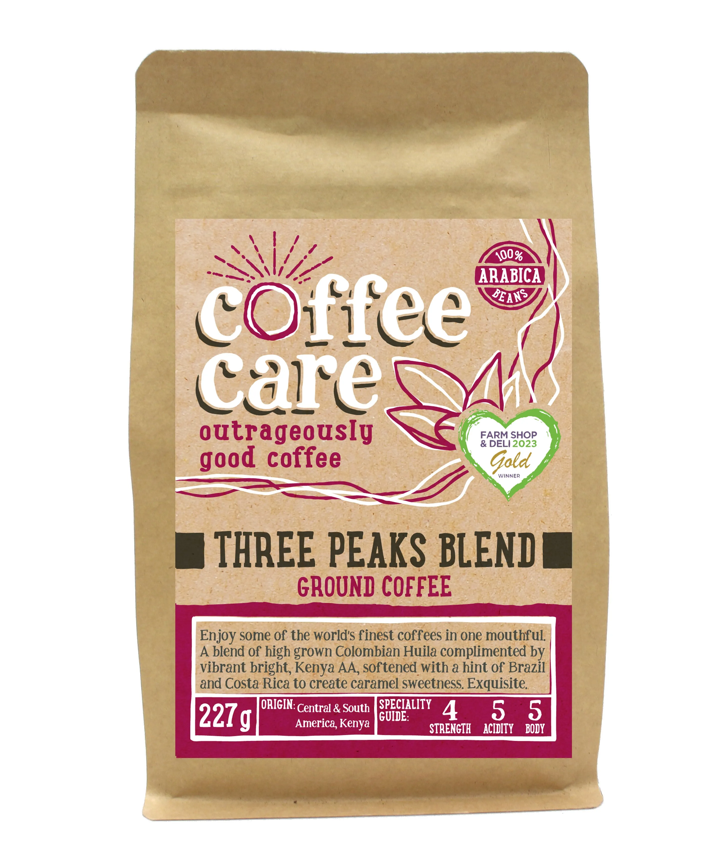 Three Peaks Blend Ground Coffee
