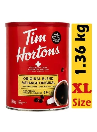 Tim Hortons Coffee, Original Blend,1.36kg 47.97 Ounces Extra Large. Medium Roast.---- clearance