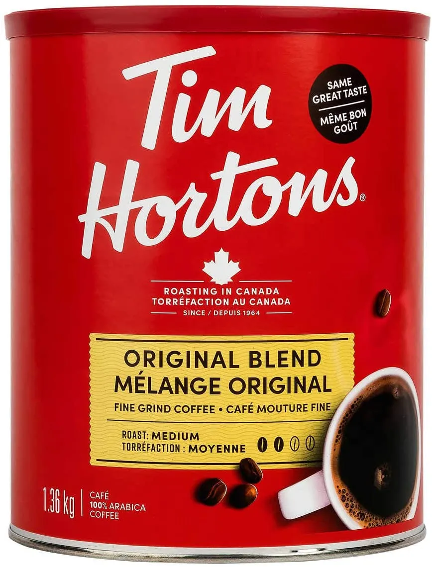 Tim Hortons Coffee, Original Blend,1.36kg 47.97 Ounces Extra Large. Medium Roast.---- clearance