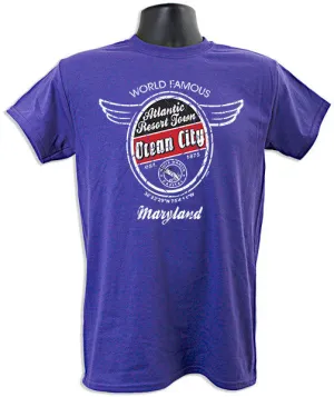 TSOC08L T-Shirt Ocean City Aero Oval LILAC