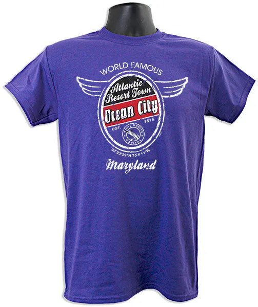 TSOC08L T-Shirt Ocean City Aero Oval LILAC
