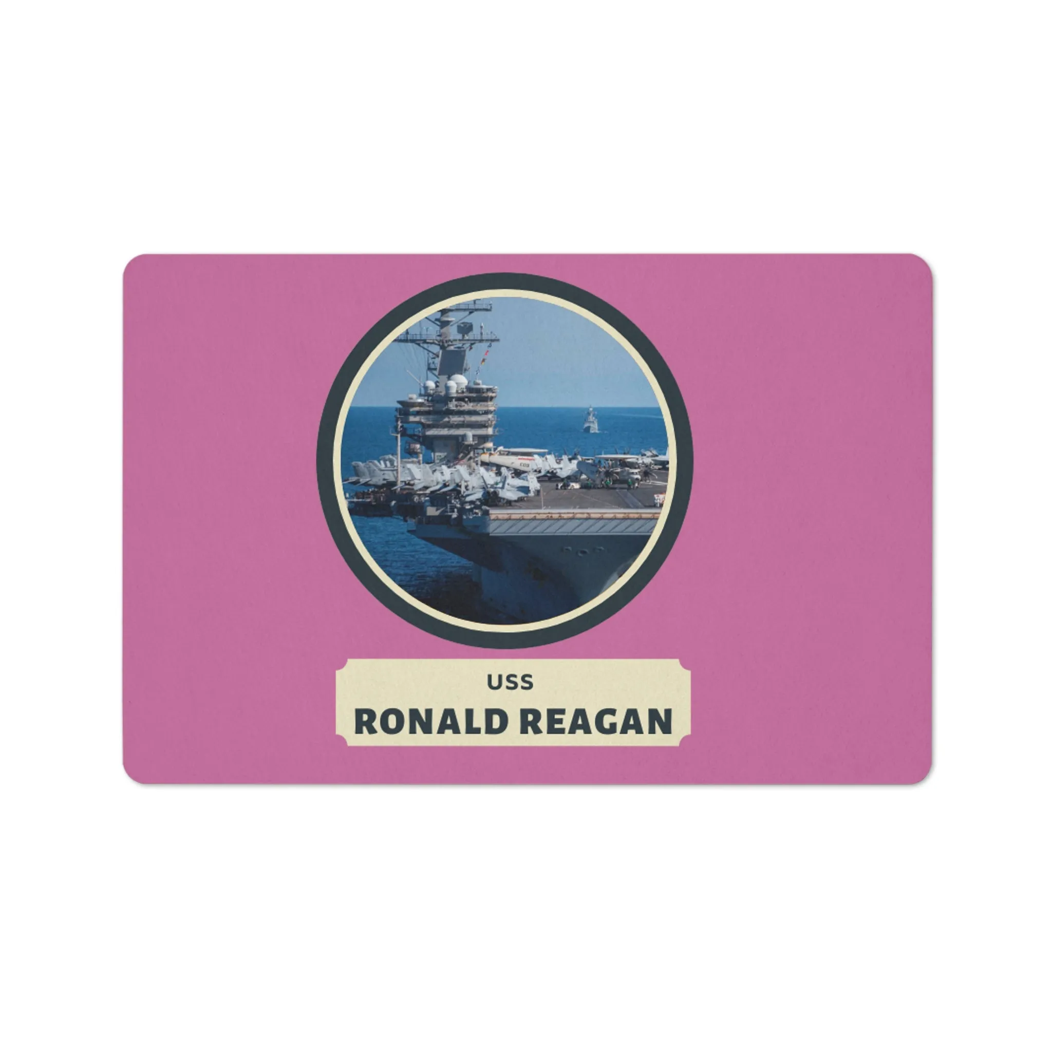 USS ronald reagan United States Ships POD Floor Mat