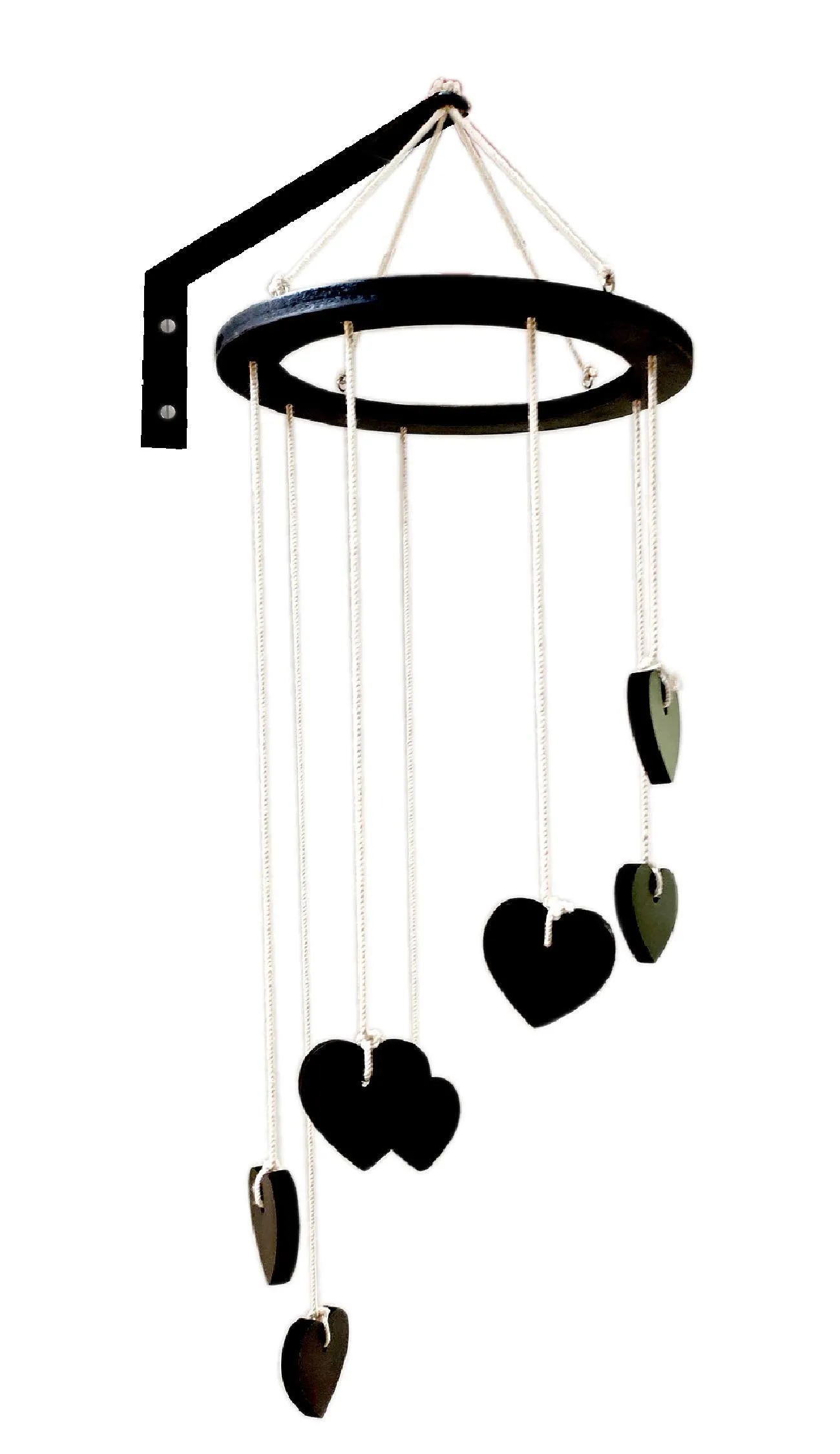 VAH- Kya Bat Hai !! Wooden Hanging Photo Display Picture Frame Collage Organizer with Clips (Black)