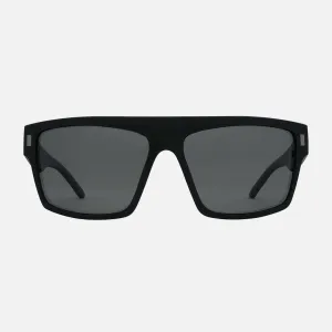 Wavey XL - Matte Black Frame Gray Injected Polarized Lens