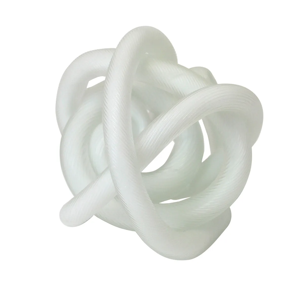 White Glass Frosted Knot