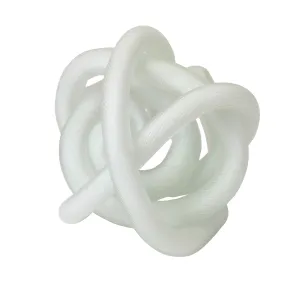 White Glass Frosted Knot