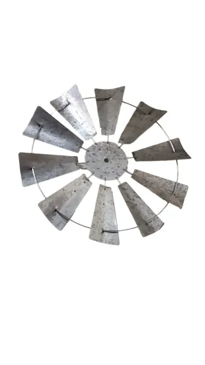Windmill Wall Decor-Galvanized-LRG