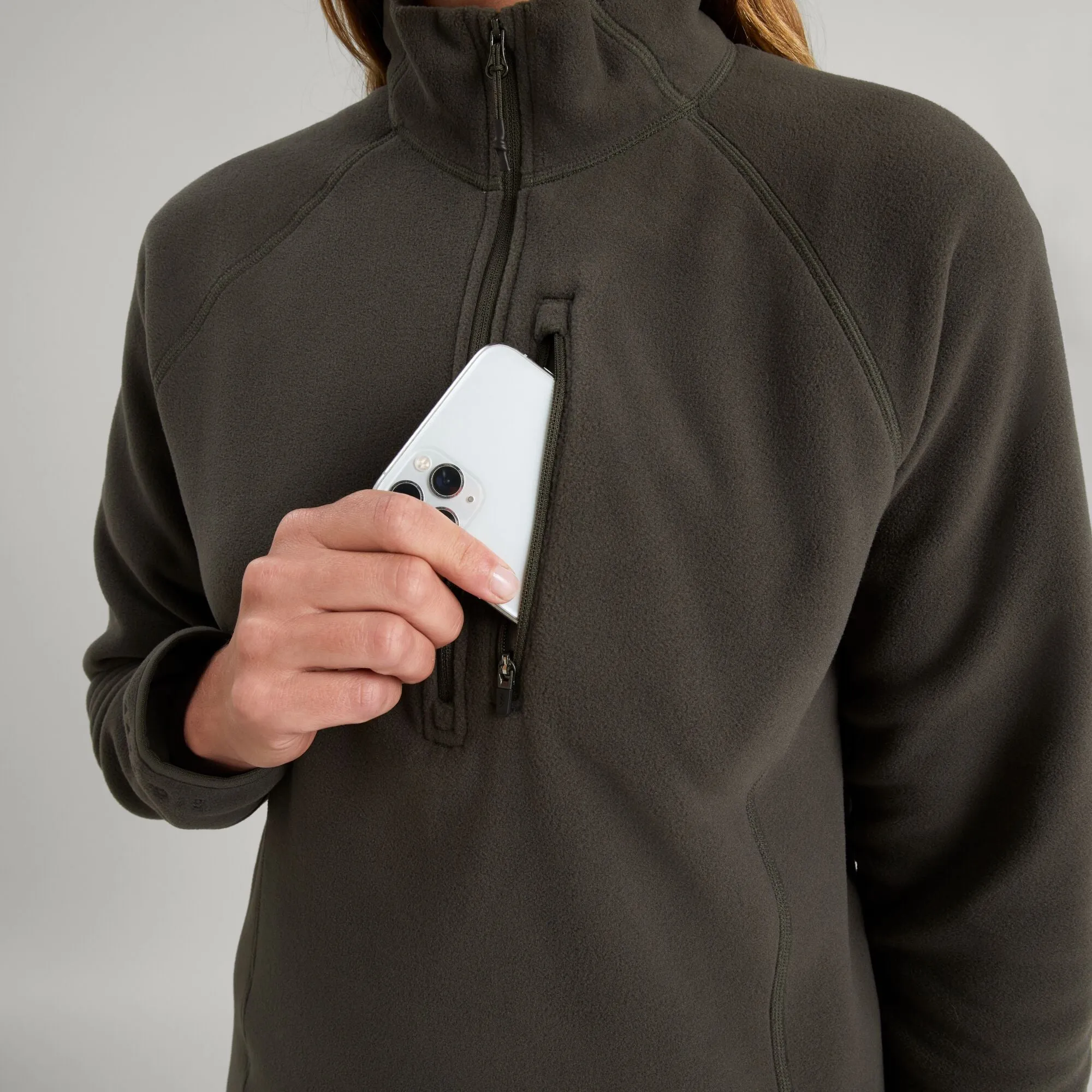 Women's Ridge 100 PrimaLoft Bio Pullover - Dark Moss