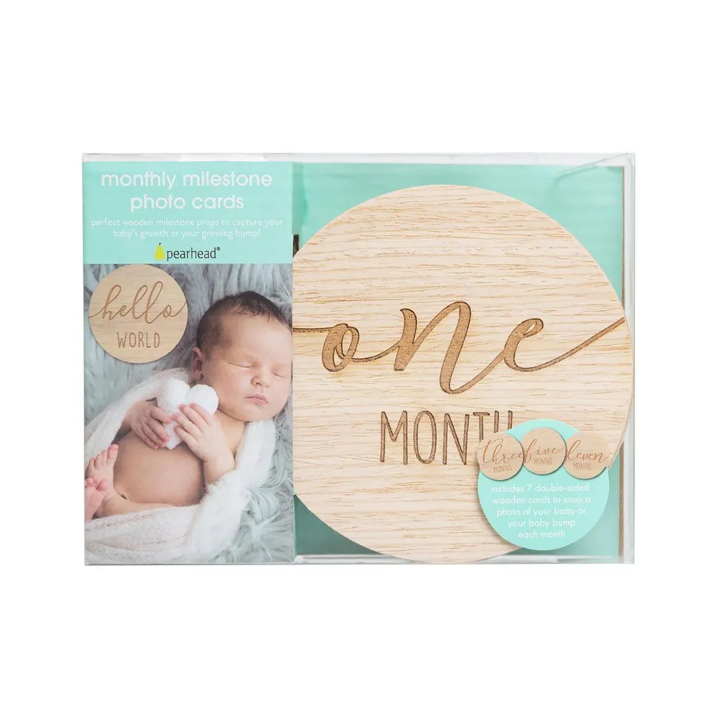 Wooden Reversible Milestone Photo Props by Pearhead